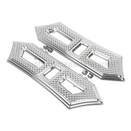 CNC Cut Driver Rider Footboard Floorboards For Harley Heritage Softail Touring - Picture 10 of 12