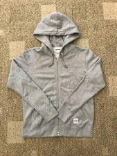 Converse Sportswear Hoodie Sweatshirt Jacket Full Zip Gray Women's Large L