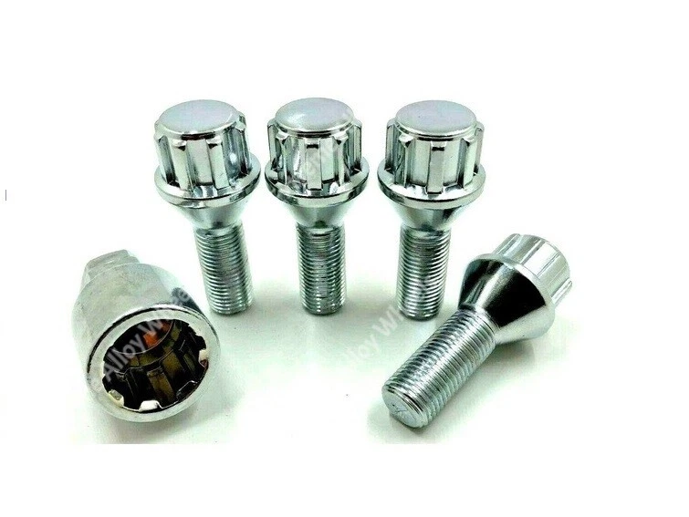 Wheel Locking Bolts Fits Vauxhall Adan Astra Corsa M12x1.5 28mm Threads Alloy - Image 3 of 4