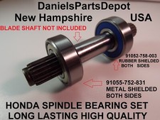 SET HONDA 2013 2113 SPINDLE BEARINGS 91052-758-003 91055-752-831 MTL RBR SHLDD