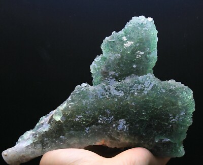 2270g WOW!!Rare Beauty Ladder-like Green Fluorite Crystal Mineral Specimen/China