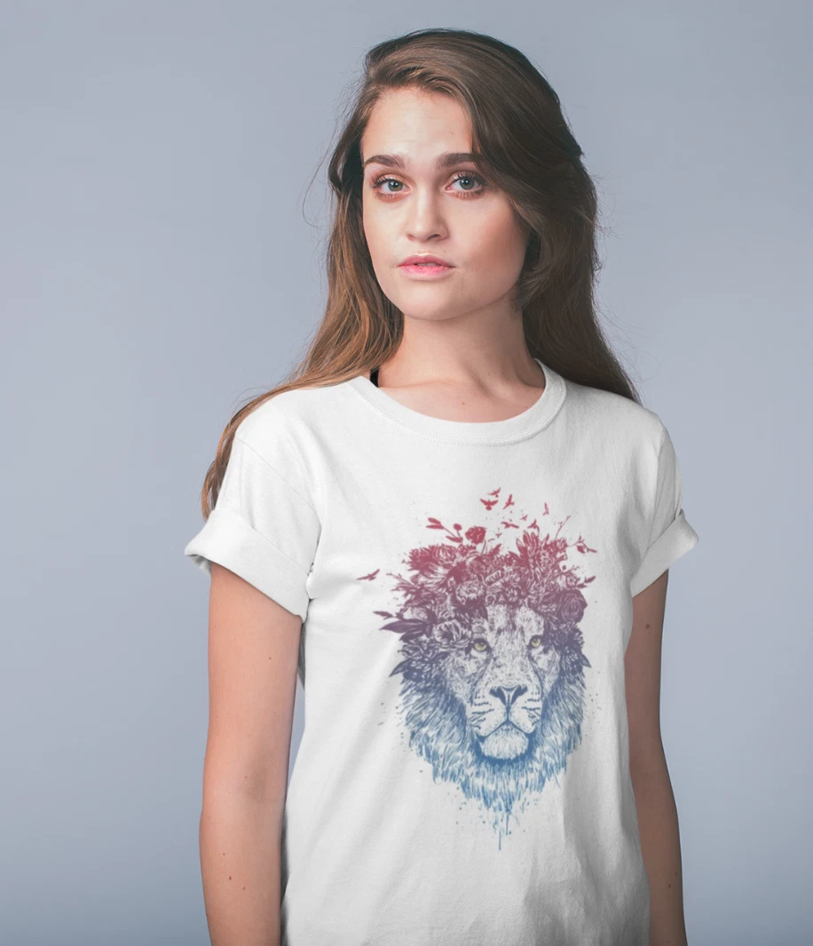 Top da donna, sexy, con stampa floreale, stampa a maglia, a