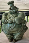 Red Wing Pottery Chef Pierre Cookie Jar Green RARE