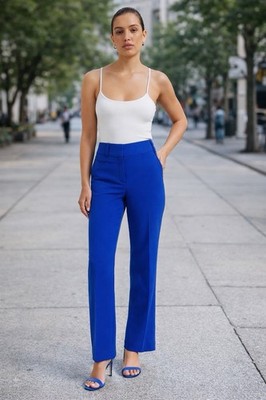 NY & C  7th Avenue Design Studio Barely Bootcut Blue Pants, Women s Size 16A NWT