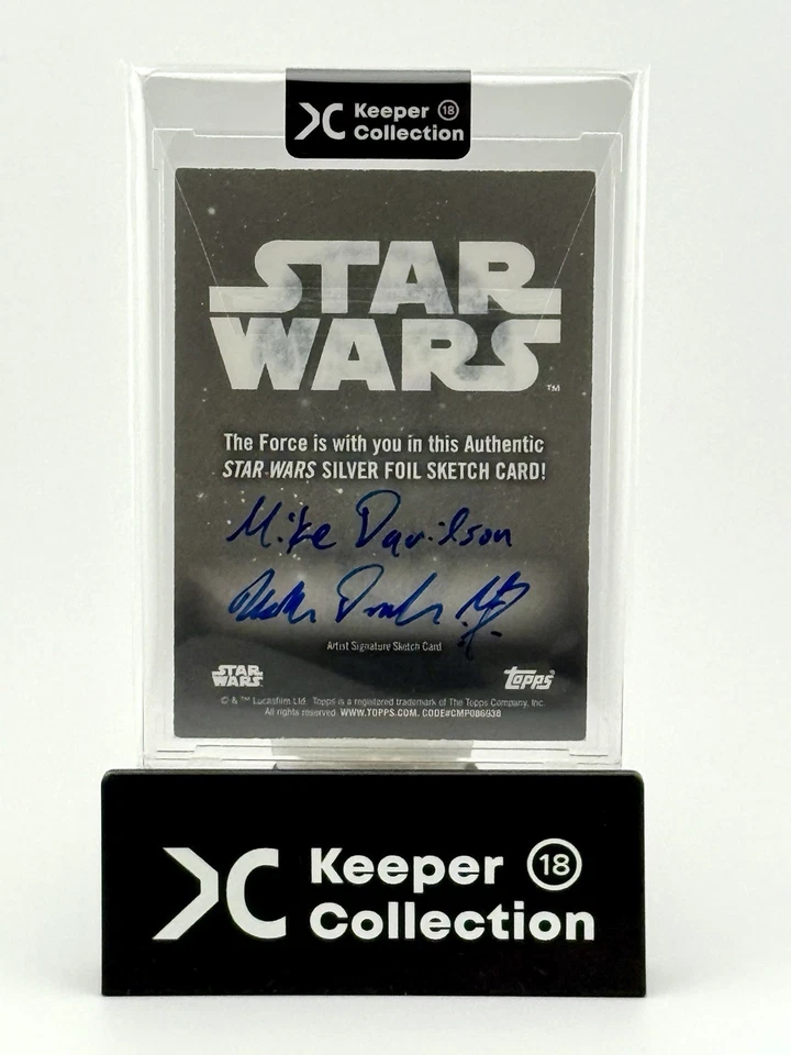 2024 Topps Chrome Star Wars Galaxy серебряная фольга эскиз Кайло Рена - Изображение 2 из 2