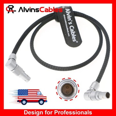 Power Cable Rotatable 2Pin Male Adjustable Cord for SmallHD Teradek from RED 18''