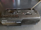 Sony CFM-10 AM/FM Radio Cassette Recorder/ Player, Vintage, Tested Works.