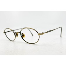 Eddie Bauer Eyeglass Frames Womens Gold Carlsbad Oval Vintage 46-21-150 28786