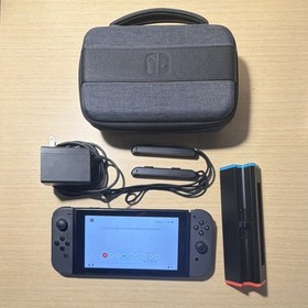Nintendo Switch Console Black Bundle w/ Joy-Con, Charger, Case, Wi-Fi