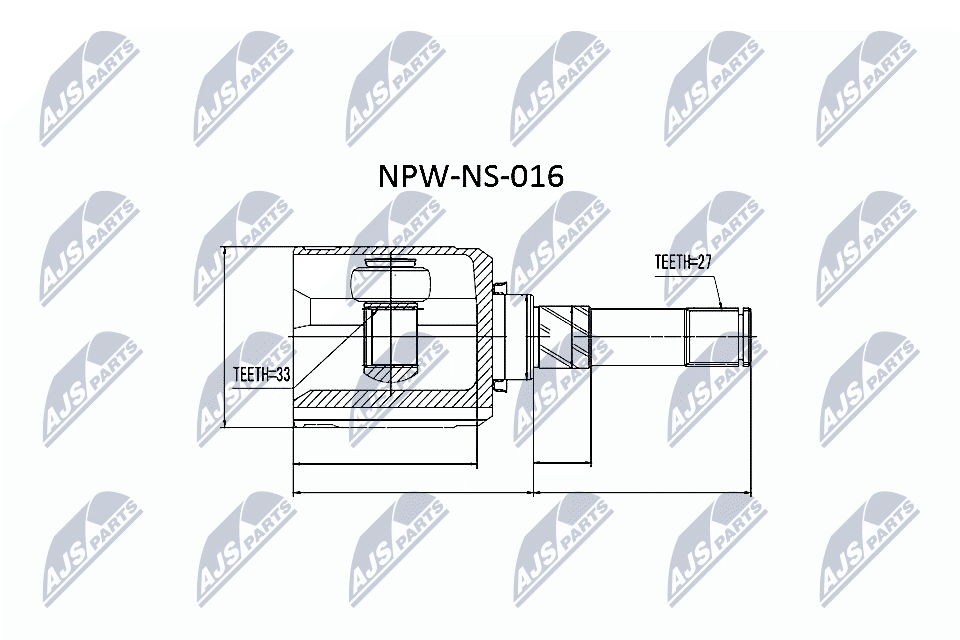 Fits NTY NPW-NS-016 INNER CV JOINT ⭐UK Stock⭐ - Image 3