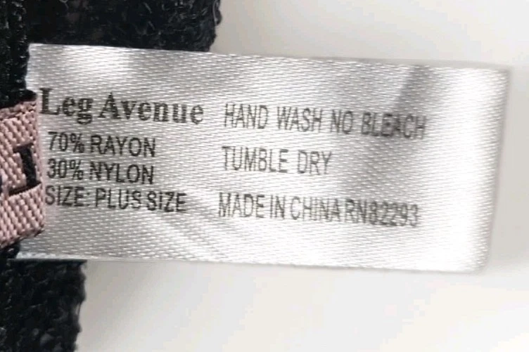 Authentic Leg Avenue Brand Woman's Black Garter Belts Plus Size Intimates NWT - Image 4 of 4