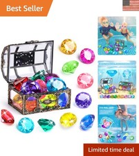 Diving Gem Pool Toy 10PCS Big Colorful Diamon...
