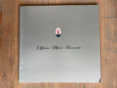 MASERATI 3200 GT OFFICINI ALFIERI MASERATI BROCHURE CUSTOMISATION PROGRAMME