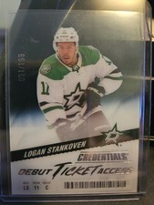 24-25 Credentials Debut Ticket Access Logan Stankoven /199 ,Mavrik Bourque/50