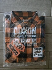 Dixxon flannel  Travis Tritt  Plaid Orange Long Sleeve mens 2xl XXL