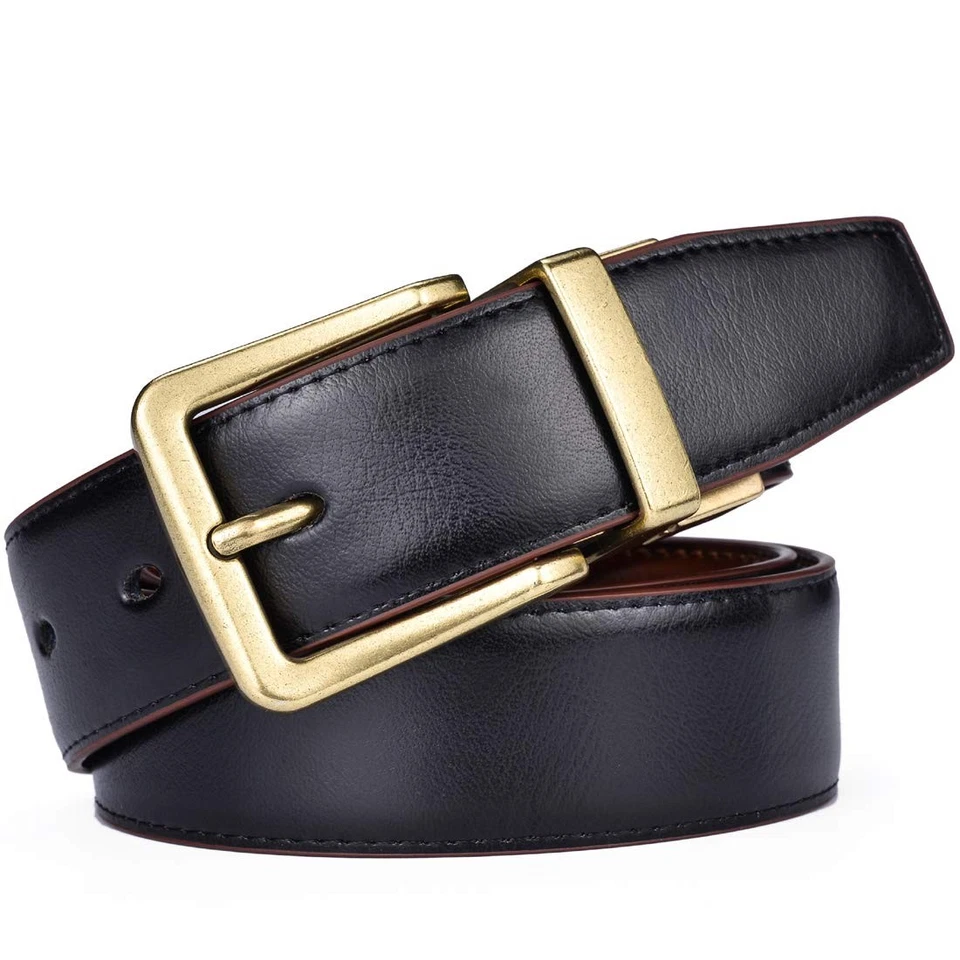 Beltox Cinturones Hombre Cuero Reversible 1.25” Ancho 1 por 2 Hebilla Giratoria Regalo B... Foto 4 de 4