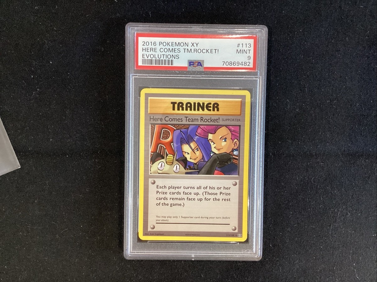 ポケモンカードゲーム Here Comes Team Rocket! psa10 Here Comes Team Rocket! 2016 Pokemon XY Evolutions #113 PSA
