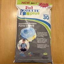 Kalencom Potette Plus Potty Seat Liners - Disposable, 30 Count, for 15 Months