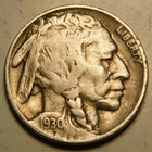 1930 P Buffalo Nickel VG-F   Actual Coin Pictured- Not Chemically Treated