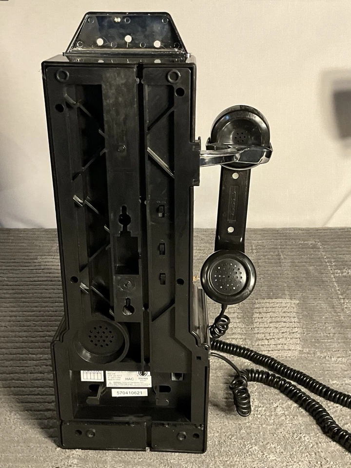 Teléfono Público Crosley Años 50 (CR56) Antiguo Estilo Giratorio Pulsador CON Llave Foto 3 de 4