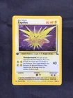 Pokemon Cards: 1st Edition Fossil Rare Holo: Zapdos 15/62