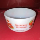 American Greetings Vintage 1979 Strawberry Shortcake Milk Glass Bowl 4 in