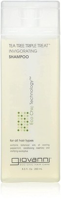 Giovanni Tea Tree Triple Treat Invigorating Shampoo Plant Based 8.5 Fl Oz