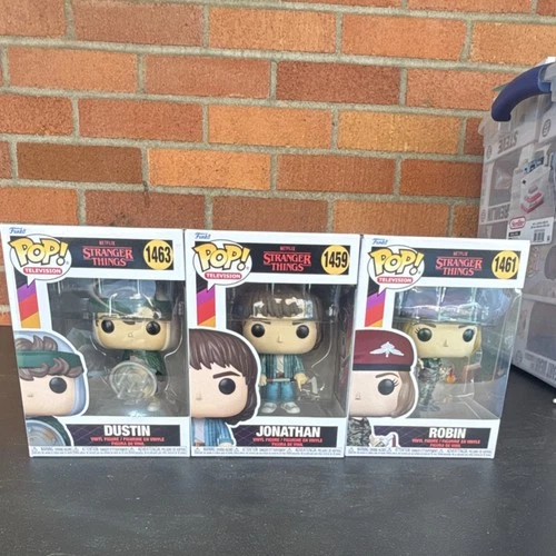 Funko Pop! Television Stranger Things Dustin 1463 Jonathan 1459 Robin 1461