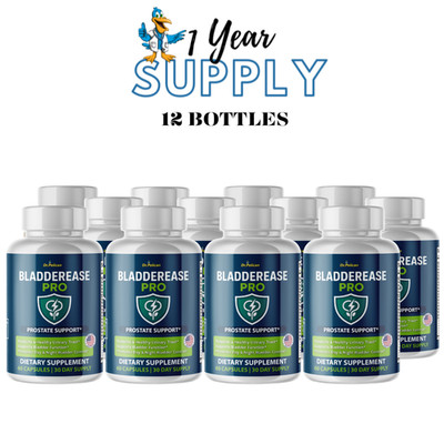 BladderEase Pro- Prostate Support- 12 Bottles- 720 Capsules