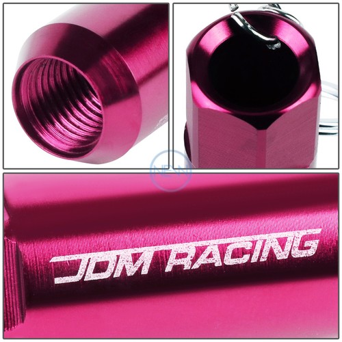 Anodized Acorn Tuning Wheel Rim Lock Lug Nut Keychain Key Chain Ring Pink - Picture 2 of 5
