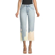 HUDSON NEW $245 Sloane Mid-Rise Bleached Crop Jean Neutralize Size 28