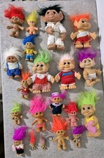 Vintage Joblot x19 Trolls Dolls  Russ  I.T.B Euromark H.Y.I ACE Various Sizes