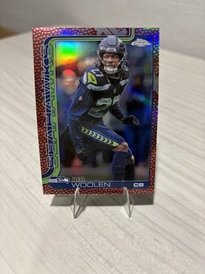 2025 Topps Chrome Riq Woolen #278 Leather Refractor 