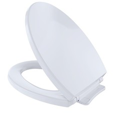 Toto SS114 Cotton Softclose Elongated Closed-Front Toilet Seat  Lid