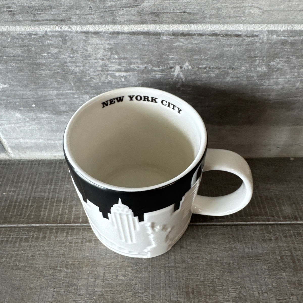 Starbucks New York City Large Coffee Mug Taxi 3D Skyline Relief