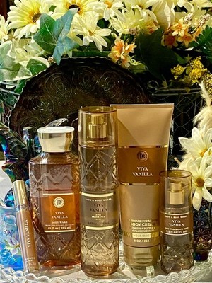 Bath & Body Works VIVA VANILLA 5 Pc Body Care Gift SET w/Travel EDP New, HTF