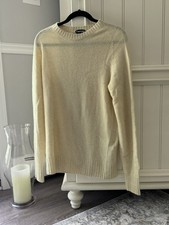 TOM FORD Men  s sweater Sz 48 IT, Ecru, Wool/Cashmere/viscose Blend RETAIL 1,500
