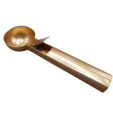 Aluminum Ice Cream Scoop Patent 2756698 MFD USA Parlor Push Thumb Lever Vintage