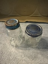 Lot Of 2 Gerber Baby Food Jars With Lids