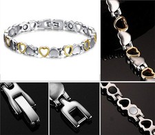 Heart SG Magnetic Bracelet 11 magnets Women Girls Renew Energy Balance Power Joy
