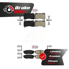 Front Semi-Metallic Rear Ceramic Disc Brake Pads Kit For 2017-2017 Subaru BRZ