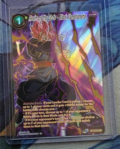 Dragon Ball Super TCG Realm of the Gods - Black Kamehameha BT16-092 SPR Mint