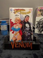 DC MARVEL SUPERMAN SPIDER-MAN 1 SIGNED & COVER BELEN ORTEGA COA C2E2 EXCLUSIVE .