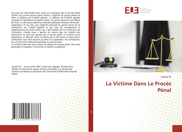 Ismaila Sy | La Victime Dans Le ProcèS PéNal | Taschenbuch | FranzöSisch (2020)-image