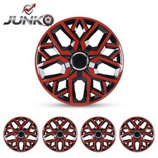 Set Of 4pcs 17 Wheel Rims Cover Hubcaps Snap On Car Truck Suv Red Black Set Of 4pcs 17 Wheel Rims Cover Hubcaps Snap On Car Truck Suv Red Black