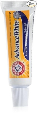 Arm & Hammer Advance White Toothpaste Fresh Mint 0.9oz Travel Size 3 Pack