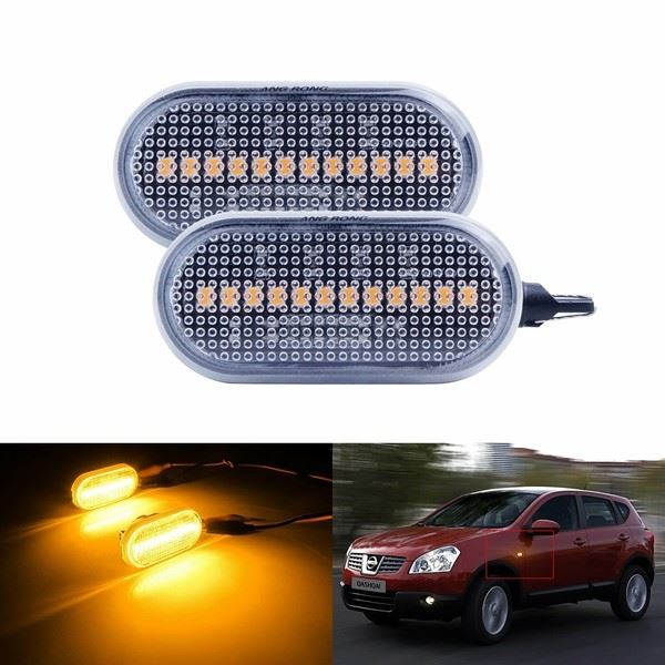 Klare LED Seitenblinker Wiederhollicht FüR Nissan Micra Tiida Navara 350Z-image