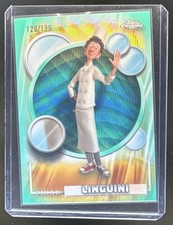2026 Topps Chrome Disney Linguini Aqua Wave Refractor #/199 Ratatouille
