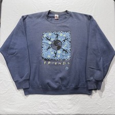 Vintage 90s 1995 Friends TV Show Warner Bros Crewneck Sweatshirt Sz L