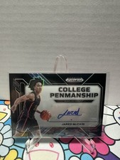 2023 Prizm Draft Picks Jared McCain College Penmanship Black 1/1 Auto !